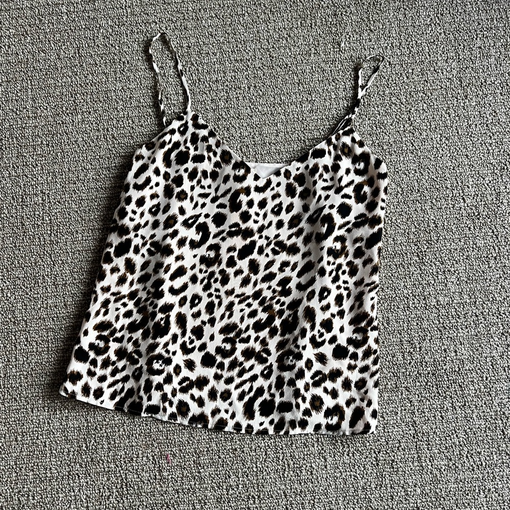 L'Agence leopard printed cami top